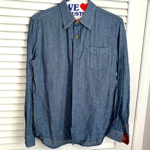 Weatherproof Vintage Herringbone Twill Flannel Button Down Shirt